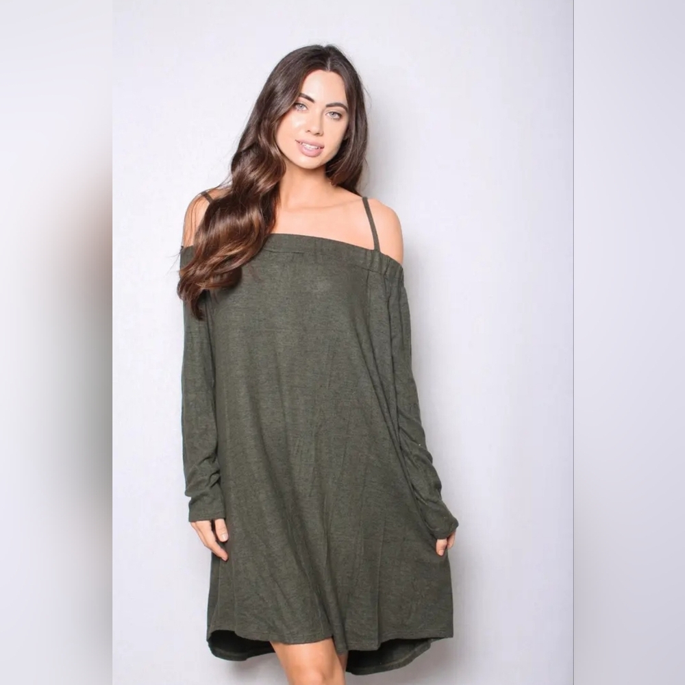 Lazy Sundays cold shoulder dress